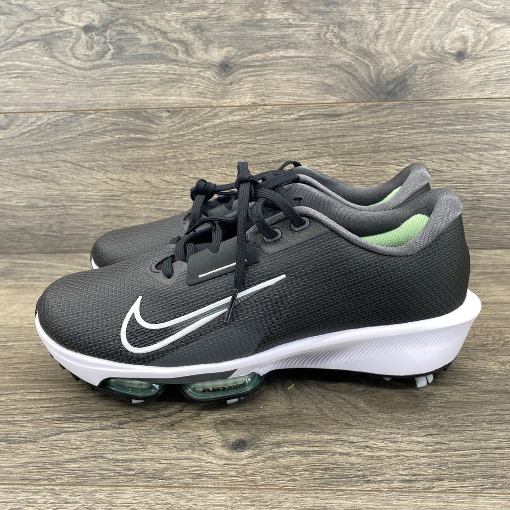 Nike Air Zoom Infinity Tour 2 Golf Shoes Mens 8.5 Black White FD0217-002 Spiked
